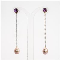 Ohrringe Mimi Dame in Weißgold Ametista O033A02 - O033A02